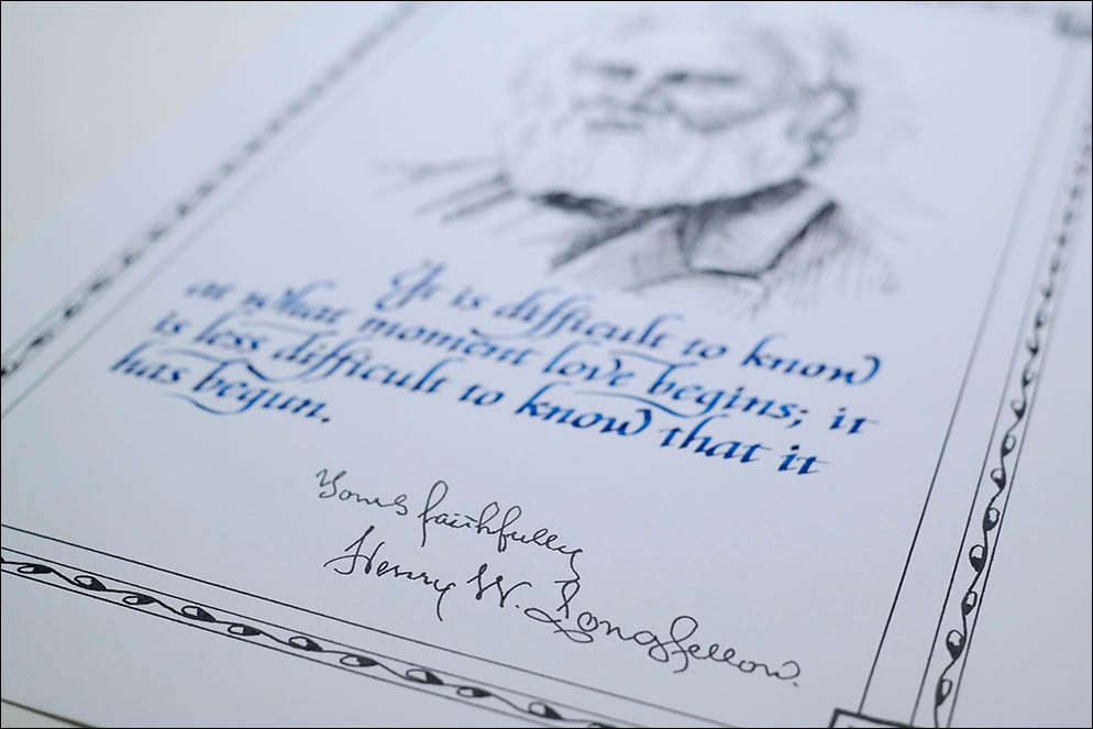 Longfellow. Illustrated quote