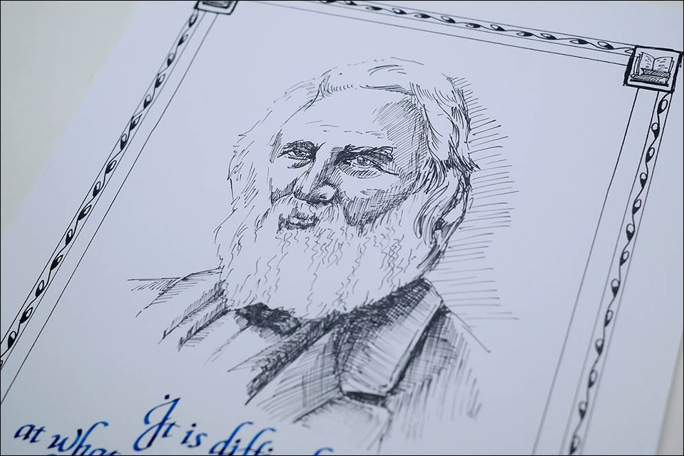 Longfellow. Illustrated quote