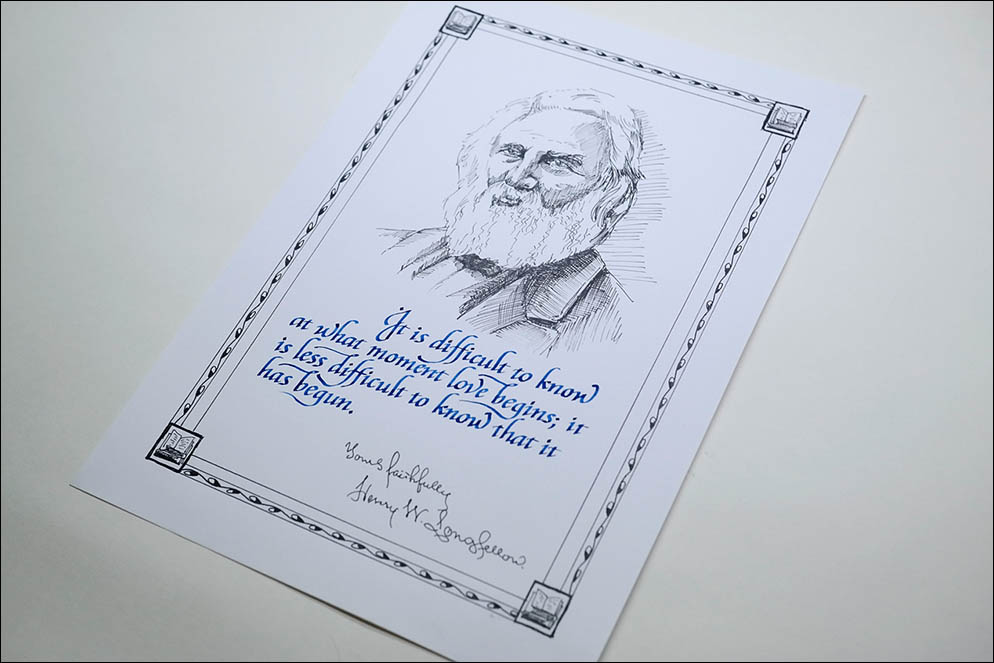 Longfellow. Illustrated quote