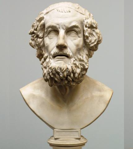 Бюст Гомера в Музее классической скульптуры Homeros - 01(Фото из интернета)