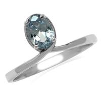 Simulated Color Change Alexandrite White Gold Plated 925 Sterling Silver Knot Solitaire Ring RN0093737