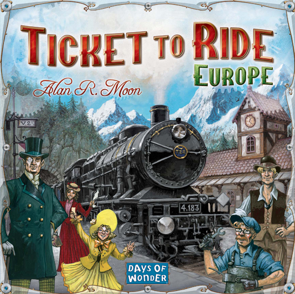 Билет на поезд по Европе Ticket to Ride Europe 1
