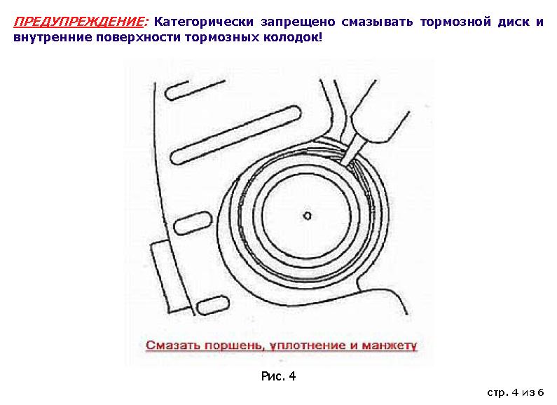 Смазка поршня и манжеты