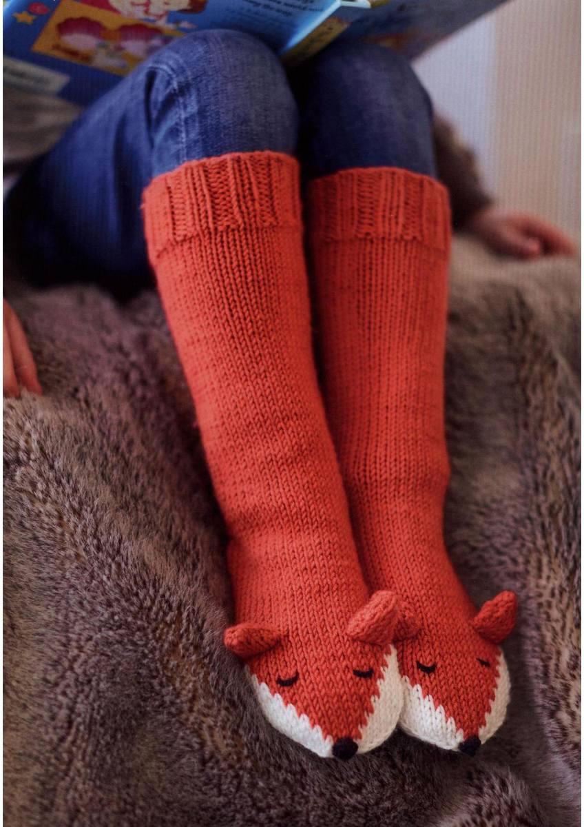 Free Crochet Fox Socks Pattern