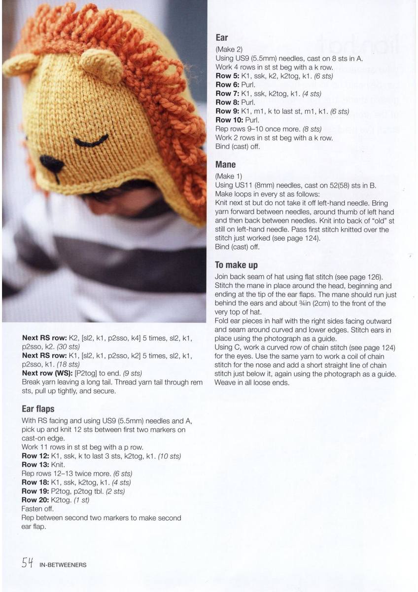 Crochet Lion Hat Free Pattern