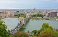 Вид с Буды на Дунай с Цепным мостом. Фото Морошкина В.В.