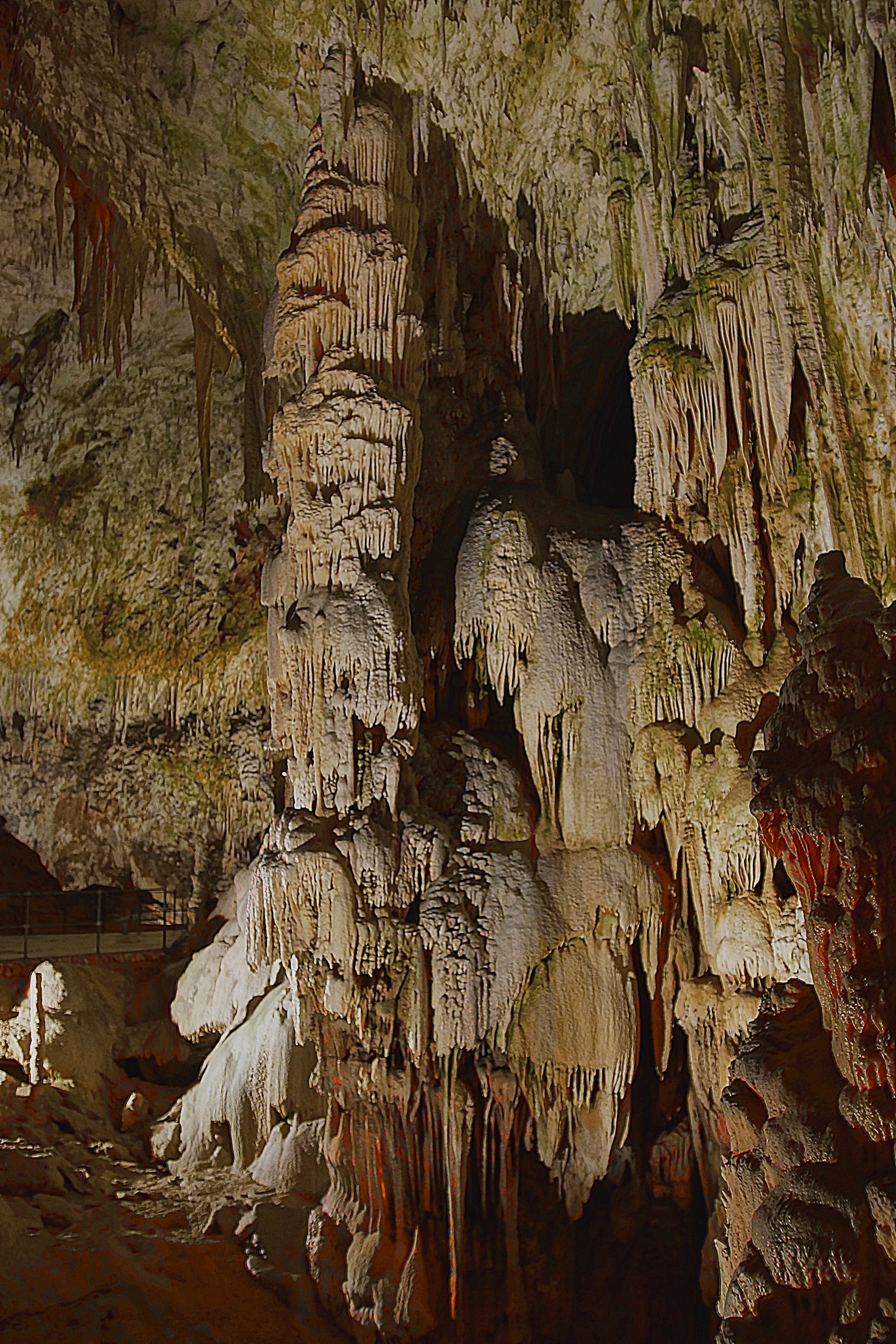 Сталагмит-сталактитовые образования пещеры Постойна Яма. Фото Морошкина В.В.
