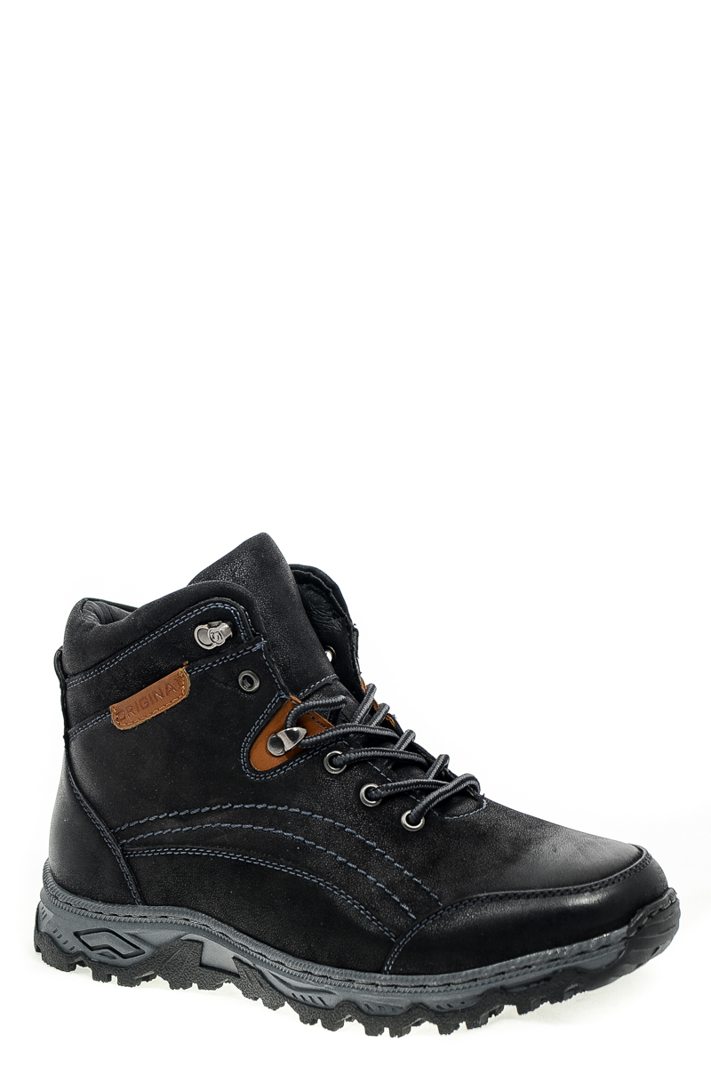 Ботинки натуральный нубук Mekomelo TE7823 цвет черный.