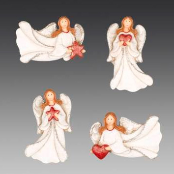Ангелочек-магнит в белом платье в дисплее, арт. KH16955