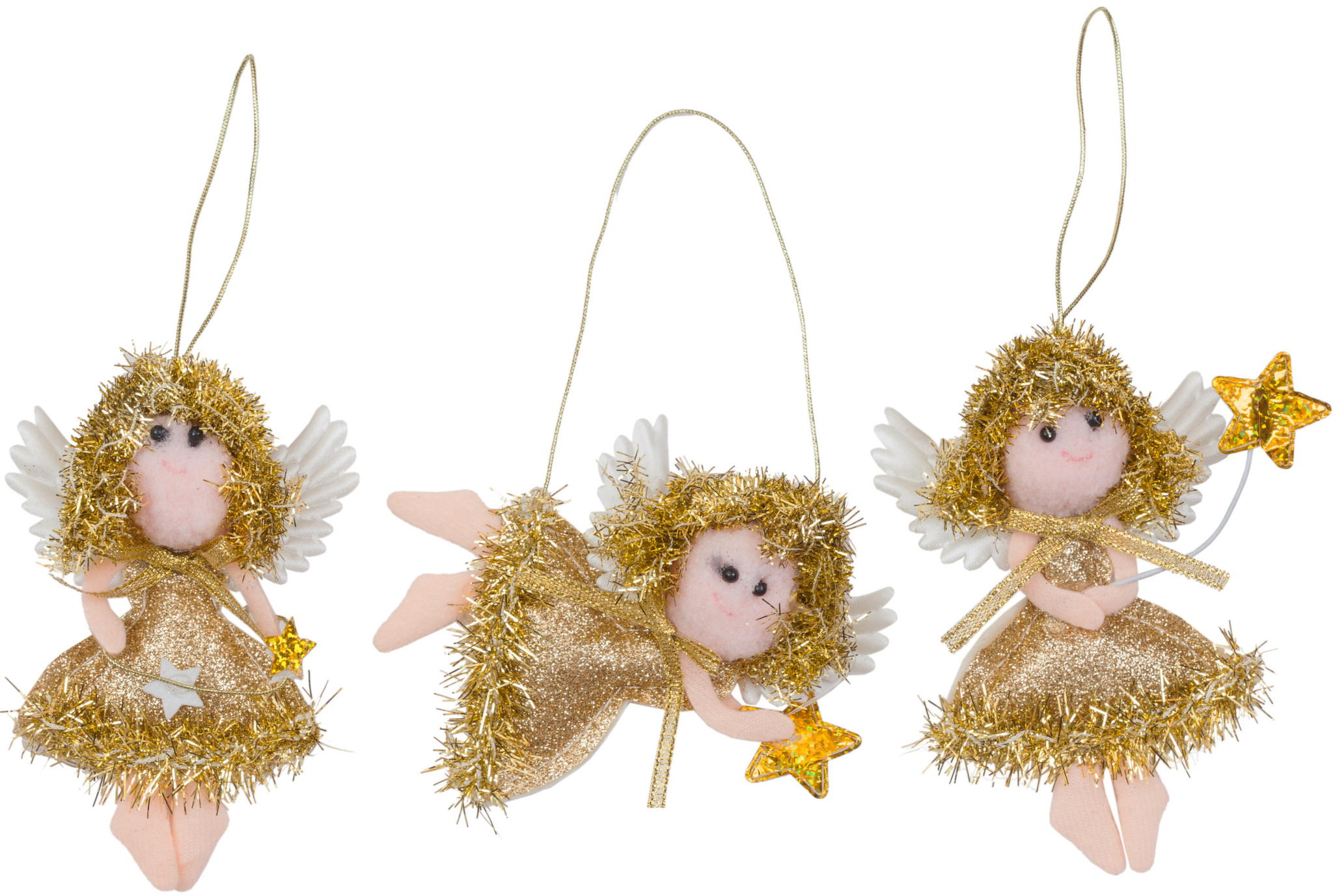Новогоднее украшение подвесное Девочка-ангелочек, арт. AG0011