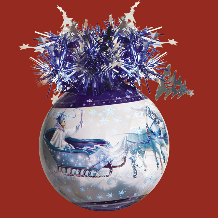 Шар Рождественский (Снежная королева), диаметр 85 мм, арт. Ш85040