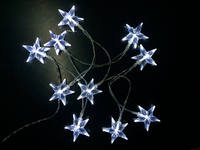 Светодиодная гирлянда Звезды, 1,5 м, питание от батареек, арт. Э241804