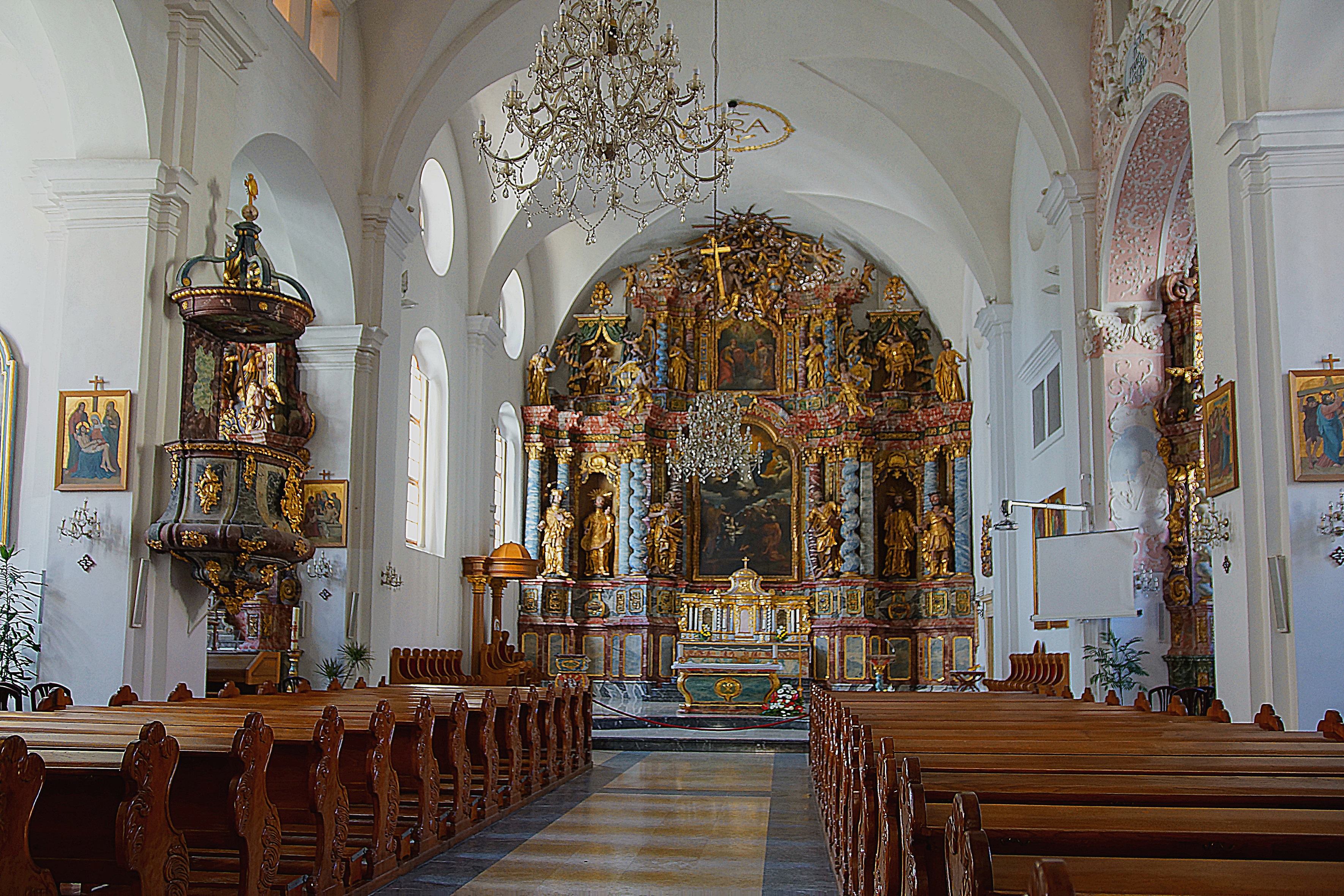 Интерьер церкви Вознесения Марии в Вараждине. Фото Морошкина В.В.