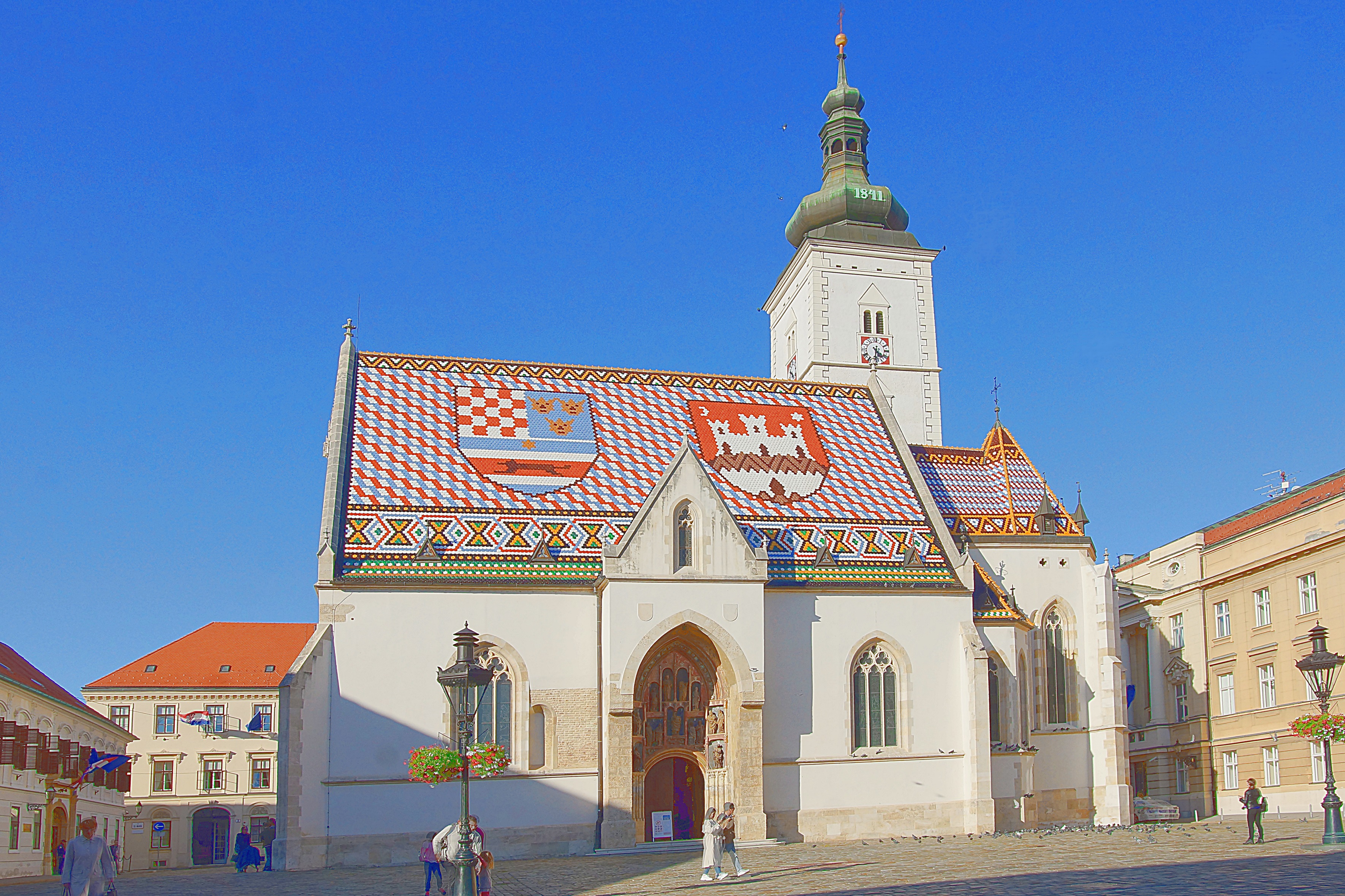 Церковь Св. Марка 13 в. в Загребе. Фото Морошкина В.В.
