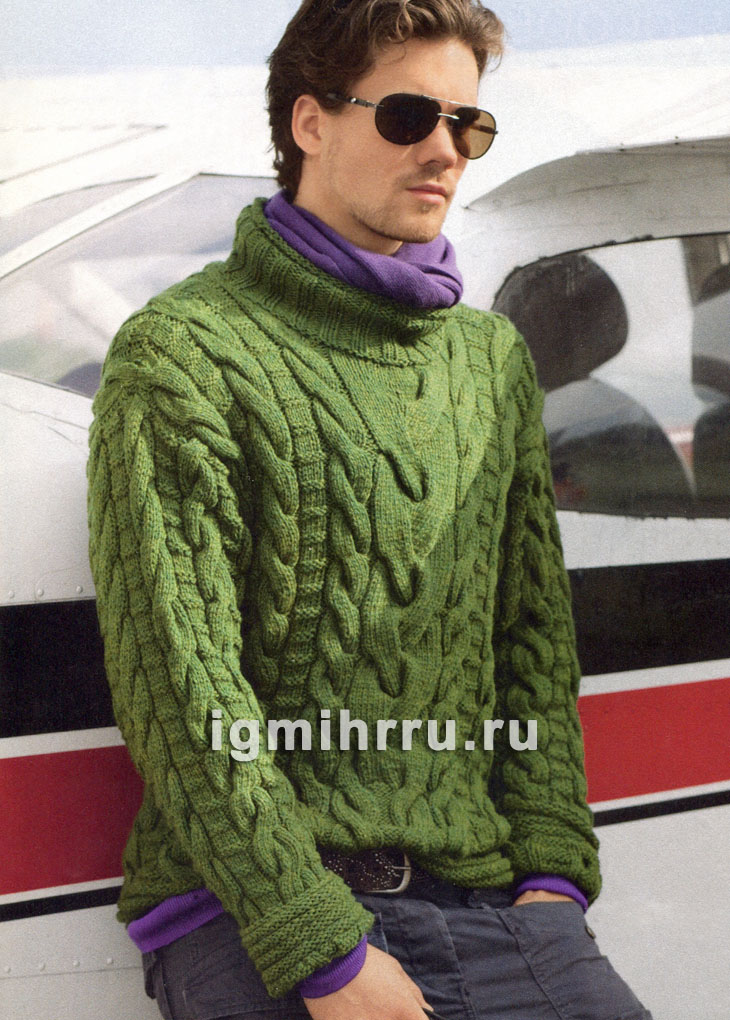 Мужской свитер спицами — расчеты, пошаговые инструкции, легкие узоры и схемы для начинающих