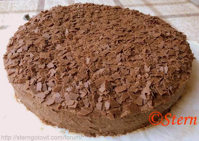 Торт бисквитный шоколадный «Грёзы любви»
