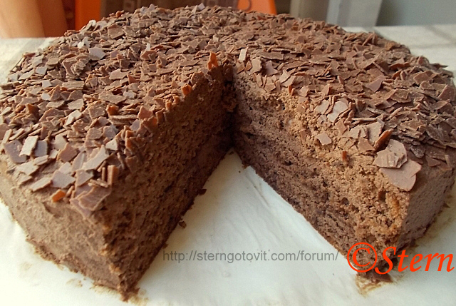 Торт бисквитный шоколадный «Грёзы любви»