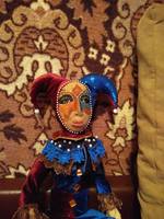Арлекин эпохи Ренесанса. Италия. Винтажная будуарная кукла от lika57 23.02.19 24864443_s