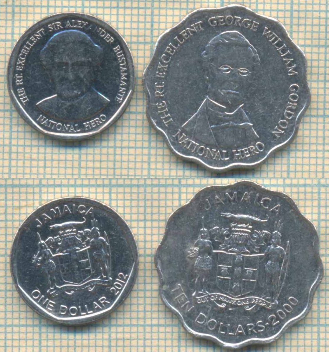 Ямайка 2 монеты 4116
