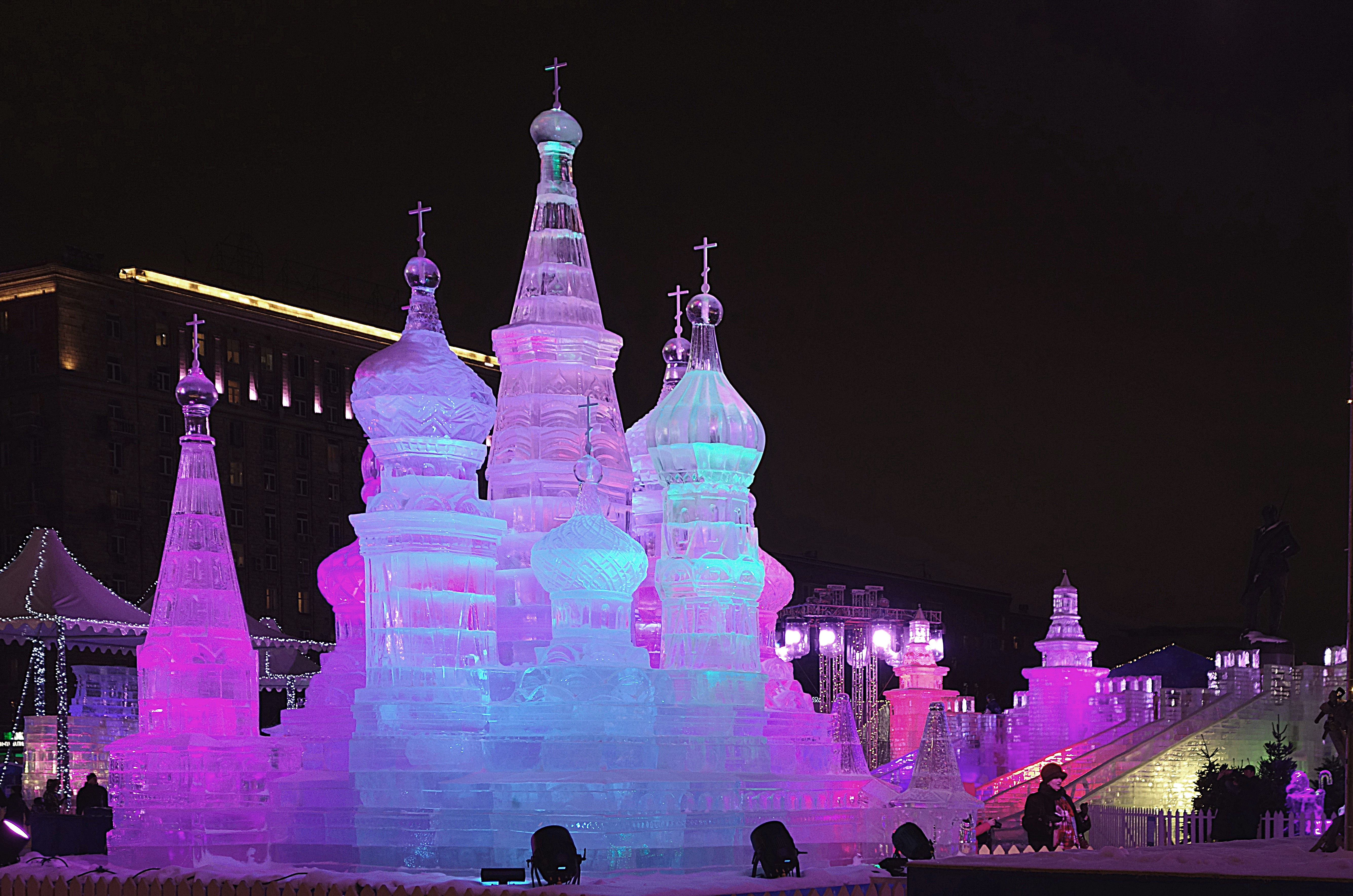 Ледяная модель храма Покрова. Фото Морошкина В.В.