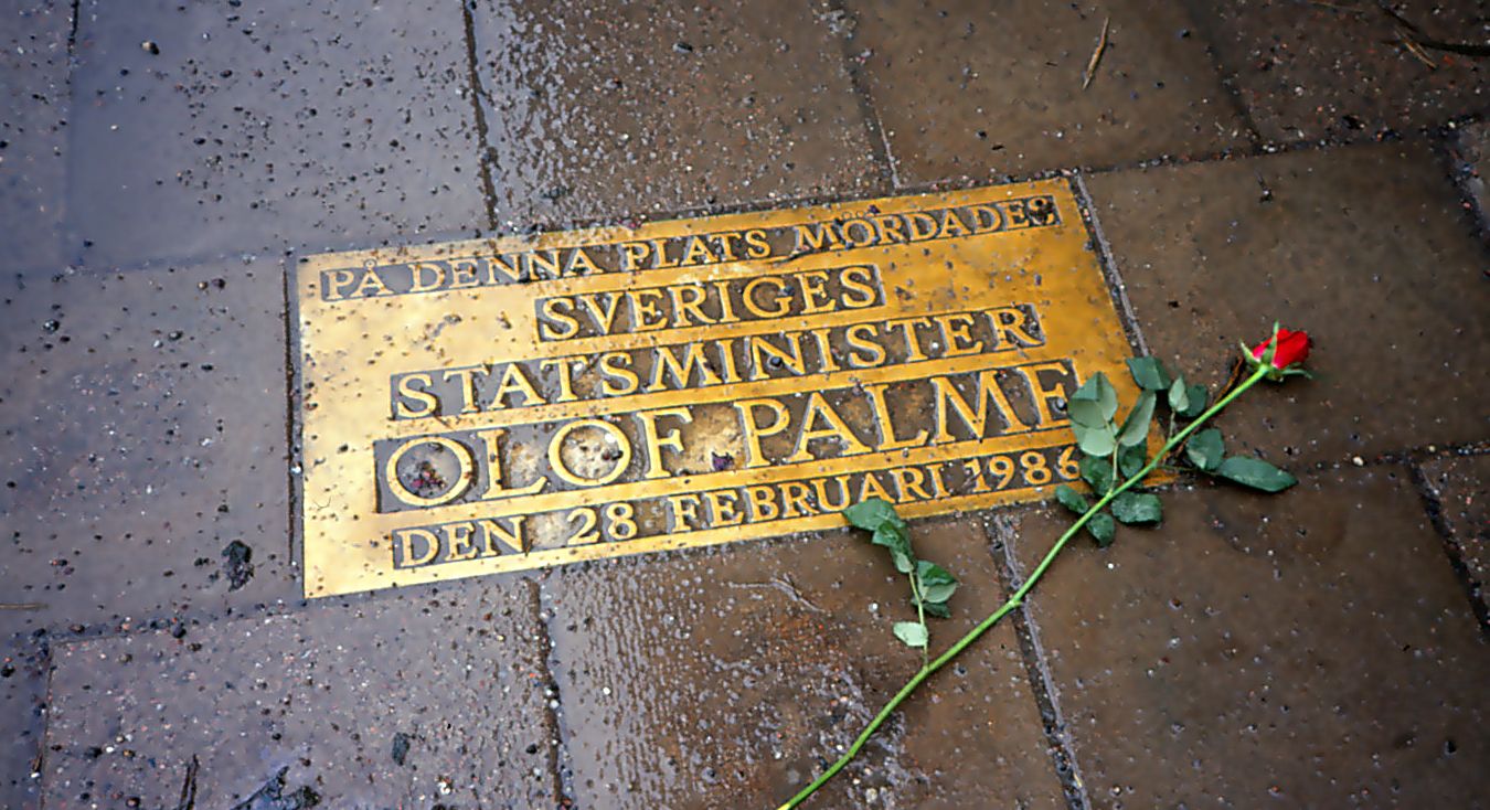 Olof Palme Memorial Plaque