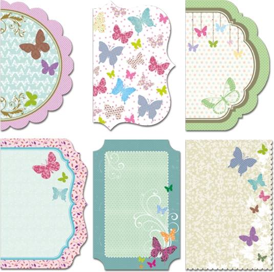Набор мини-бумаги Рукоделие SPCS-1803 Бабочки