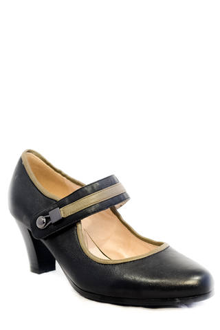 Туфли натуральная кожа Polann H1001-26-5327 цвет черный.