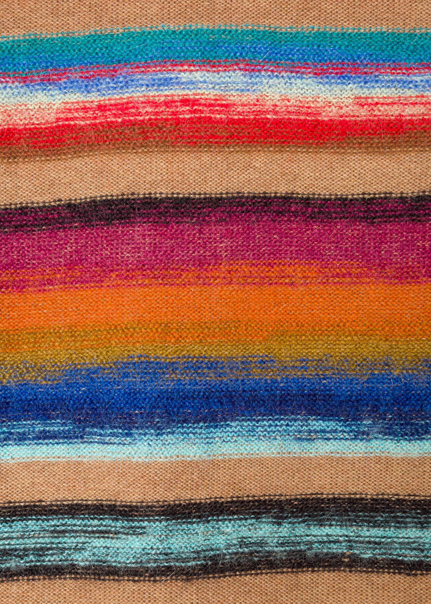 paul-smith-camel-Camel-Wool-Blend-Multi-Coloured-Stripe-Sweater (2)