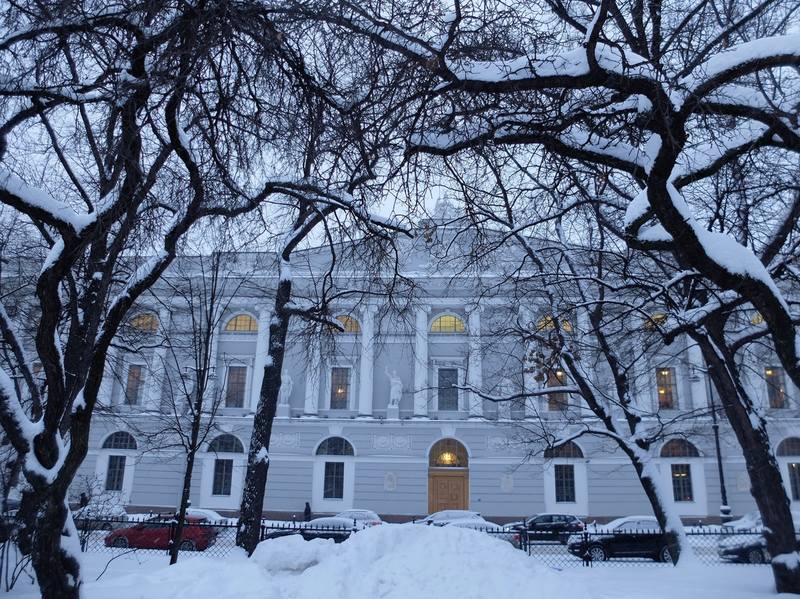 Зимний Петербург Екатерининский сквер