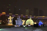 Световые фигуры в Парке Победы на Поклонной горе. Фото Морошкина В.В.