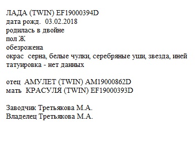 Лада анк Марина Третьякова