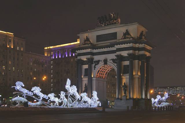 Триумфальная арка 1812 г. на Кутузовском пр. Фото Морошкина В.В.