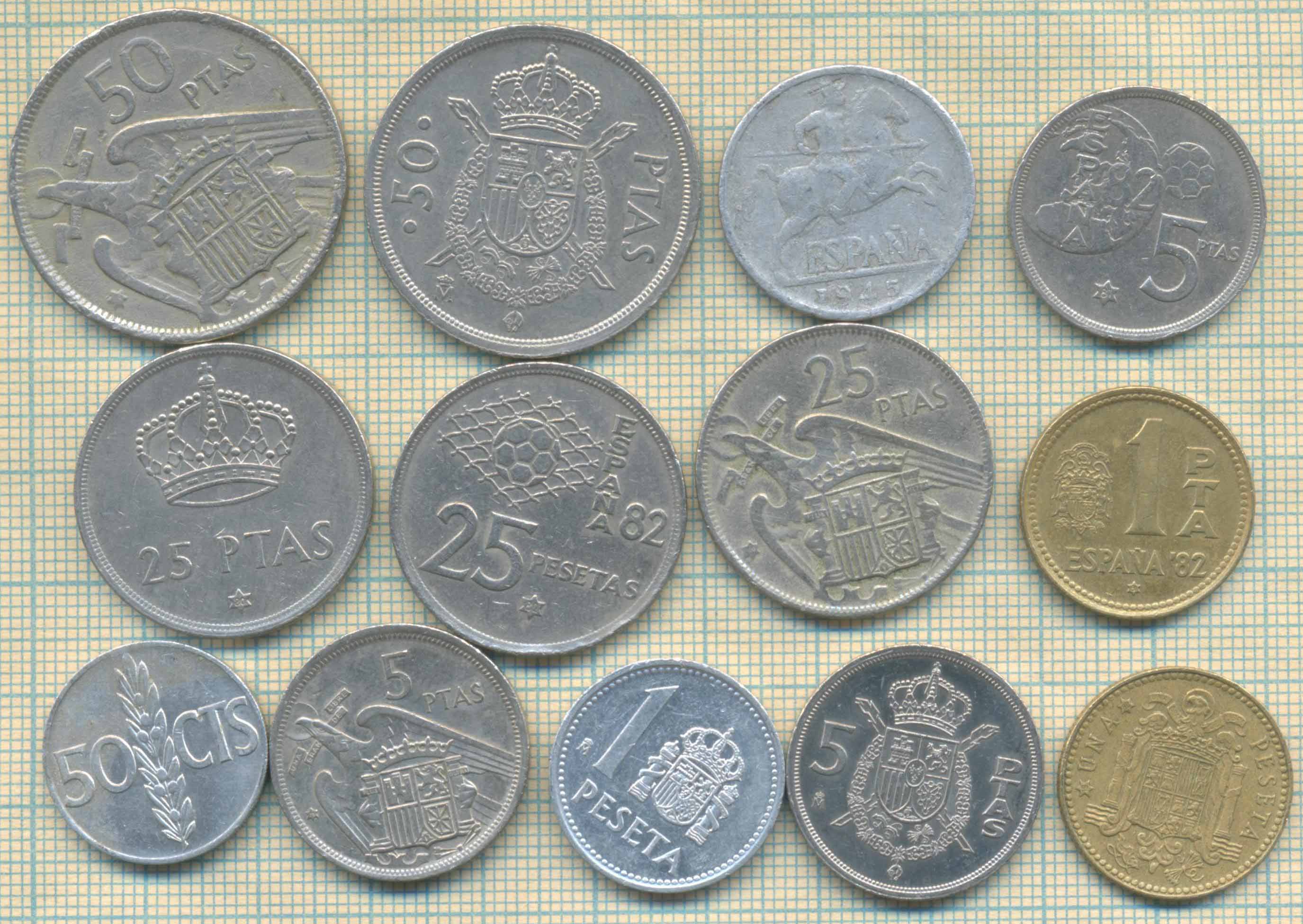 Испания 13 монет