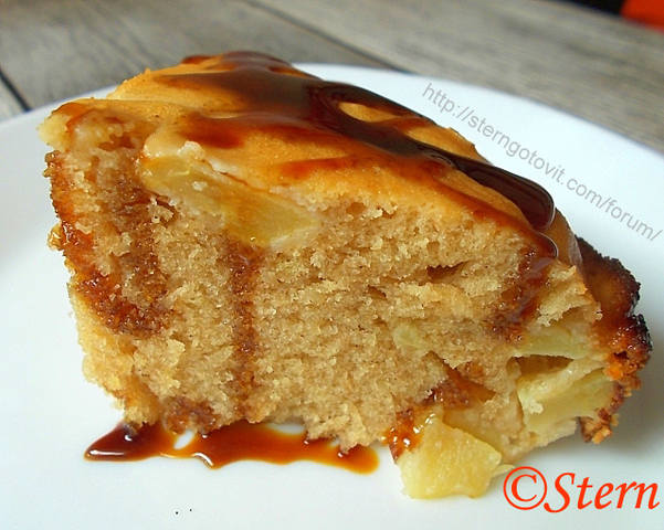 Пирог с яблоками в кастрюле «Разгон тоски»