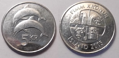 Исландия 5 крон 2005
