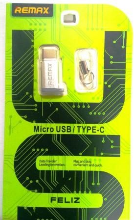 Remax переходник microUsb-TypeC