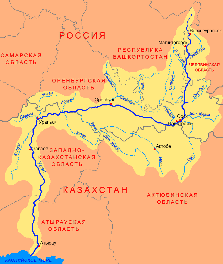 Ural river basin