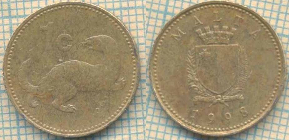 Мальта 1 цент 1998 4607