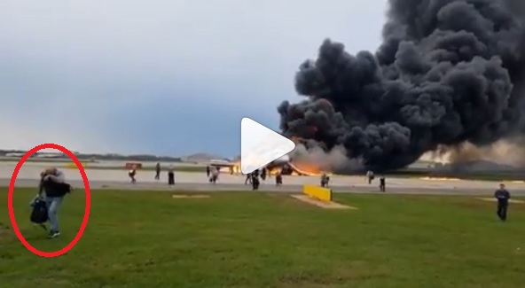 В Шереметьево сгорел Сухой Суперджет Аэрофлота