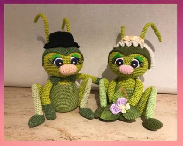 Кузнечики Грейс и Гаретт от Happy Spring Bugs 15.06.19 26516568_m