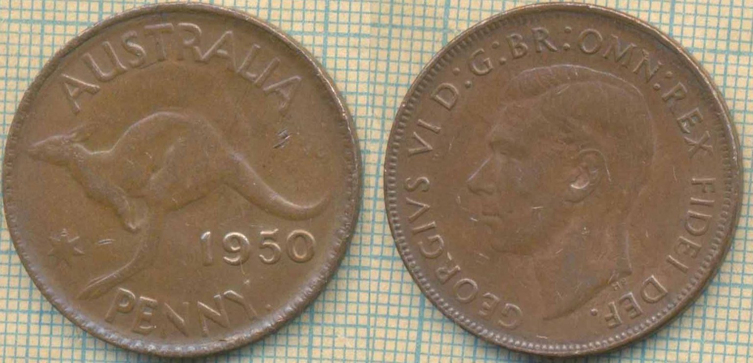 Австралия пенни 1950 5929