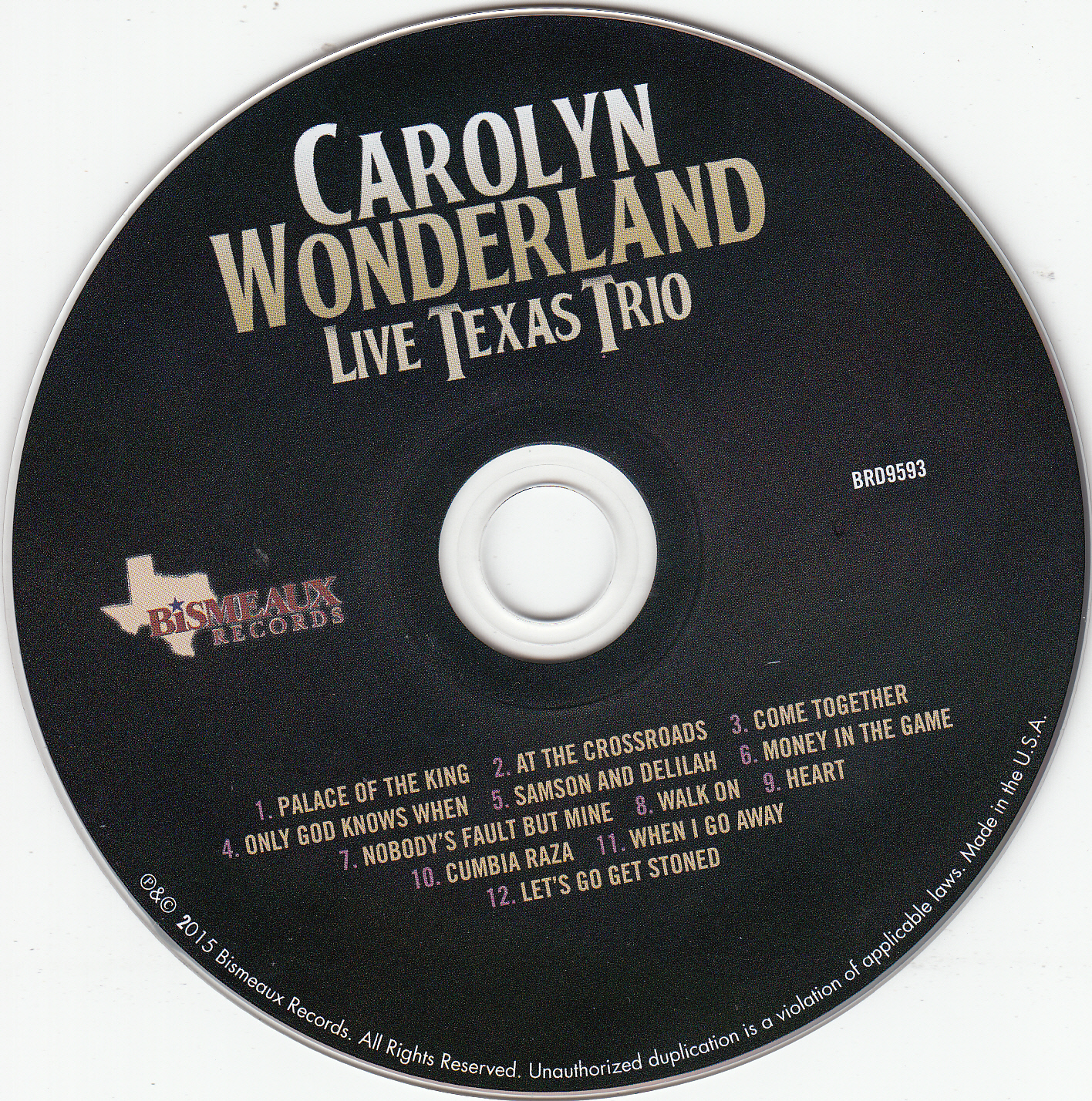 Carolyn Wonderland - Live Texas Trio - CD