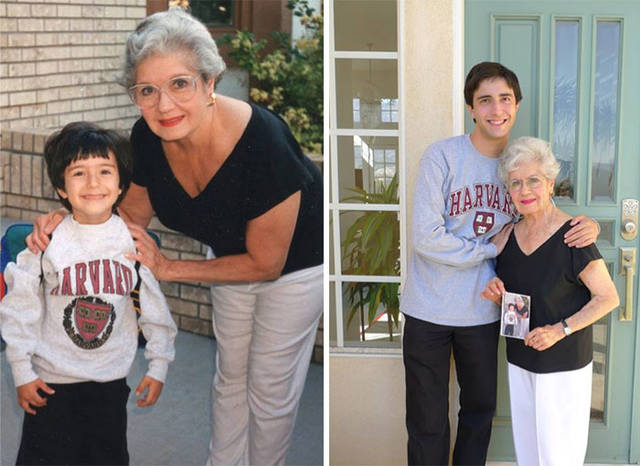 Бабушка провожает внука в Гарвард. 19 лет спустя.