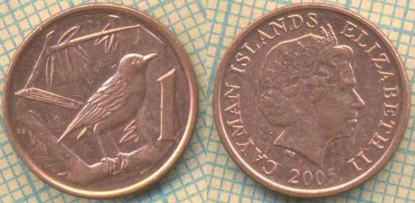 Каймановы острова 1 цент 2005 6171
