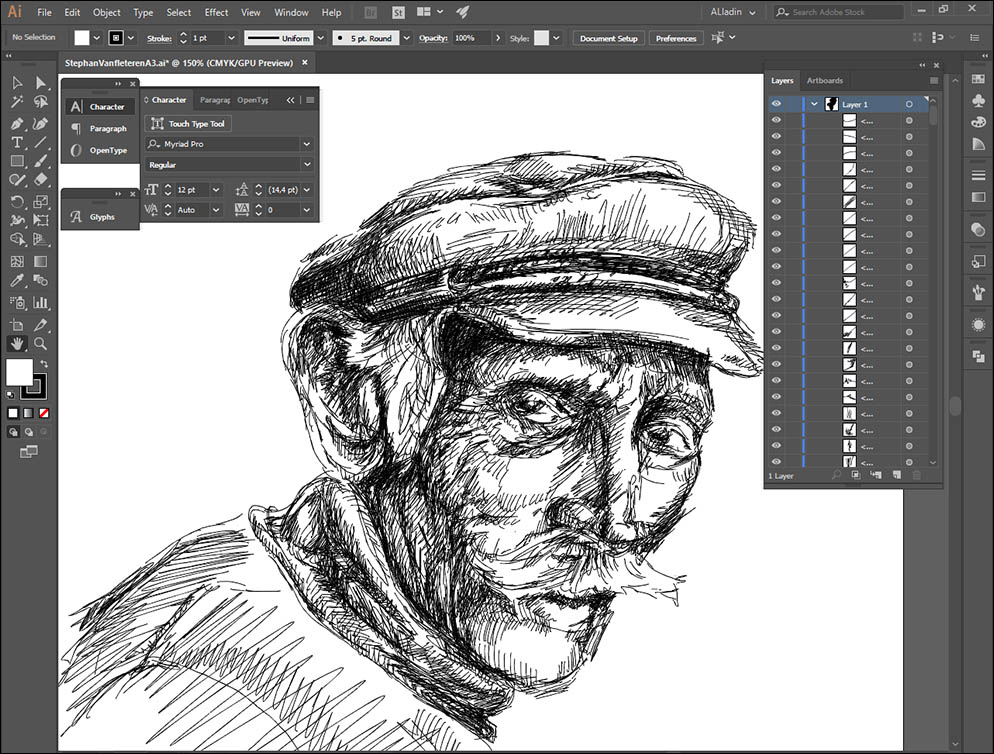 Cor Jaring. Wacom Inkling. Lenskiy.org