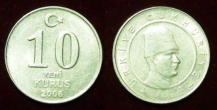 Турция 10 куруш 2006