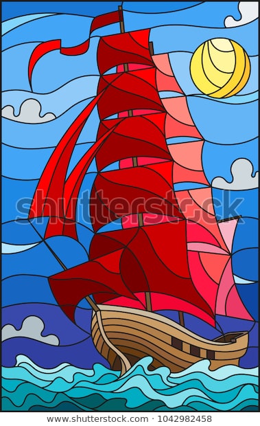 Illustration in stains