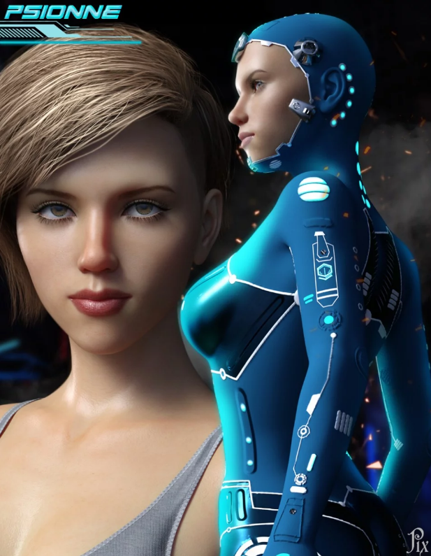 Psionne & Psion Suit for Genesis 8 Female(s)