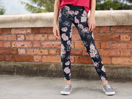 Maedchen Mutter Leggings Doppelter