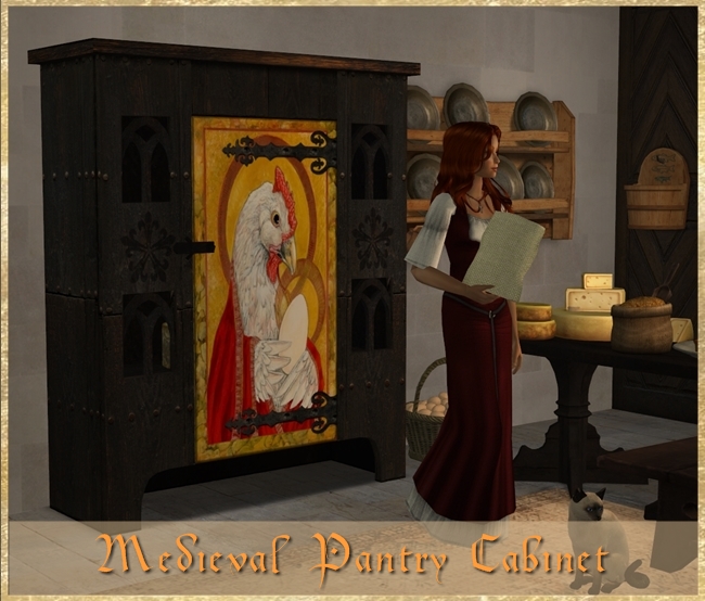 Medieval Pantry Cabinet 1a